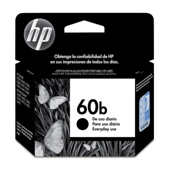 Cartucho HP 60B Preto CC636WB 4,5ml