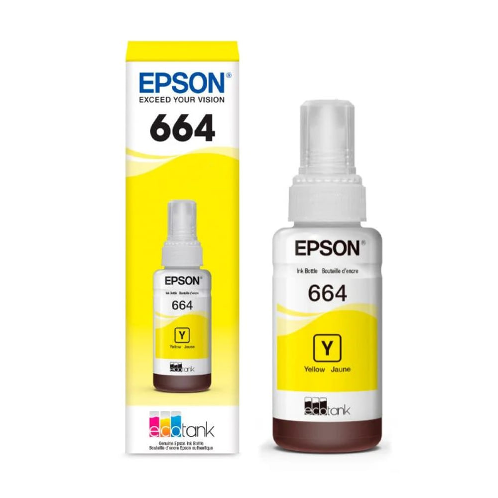 Refil Epson T664420 Amarelo 70ml para Impressora L200