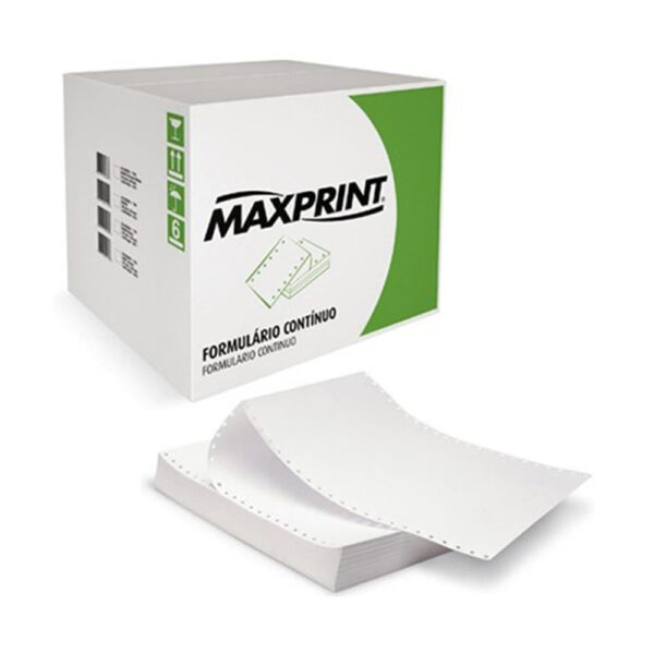 Formulário Contínuo Maxprint 3079 3 Vias Branco Razão 80 Colunas