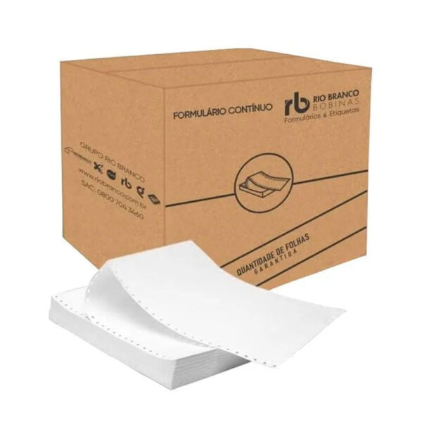 Formulário Contínuo Mprint 3034 2 Vias Branco 80 Colunas