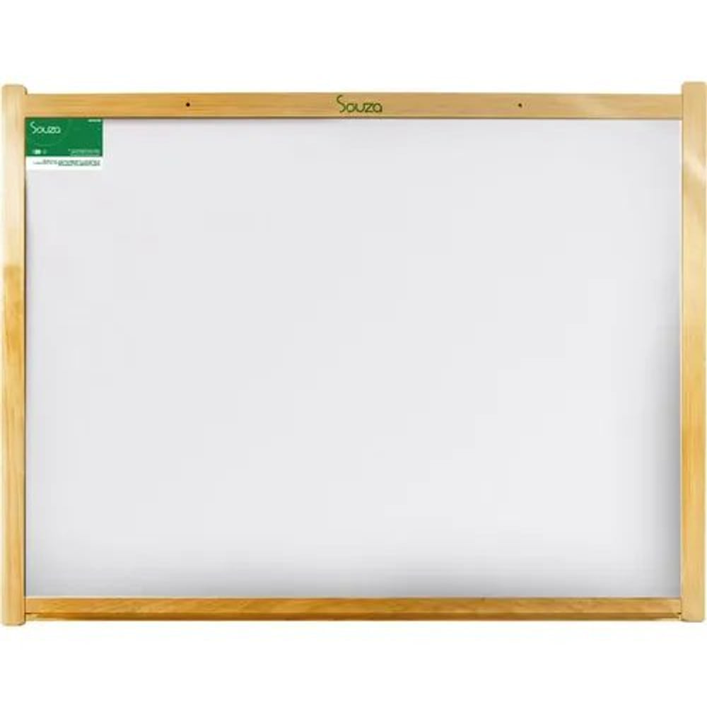 Quadro Branco Souza 100x80 em Madeira