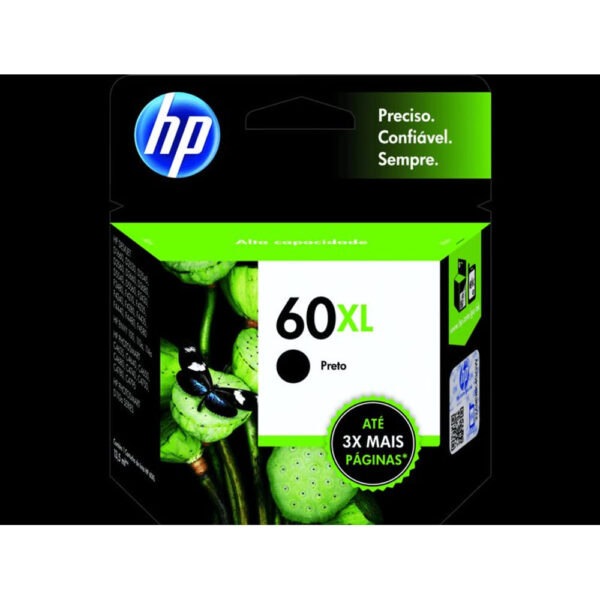 Cartucho HP 60XL Preto CC641WB
