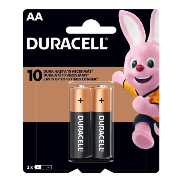 Pilha Duracell AA Alcalina com 2 Unidades MN1500B2