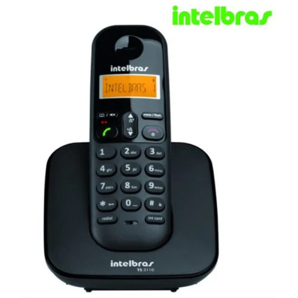 Telefone Intelbras Sem Fio TS3110 Preto 4123110
