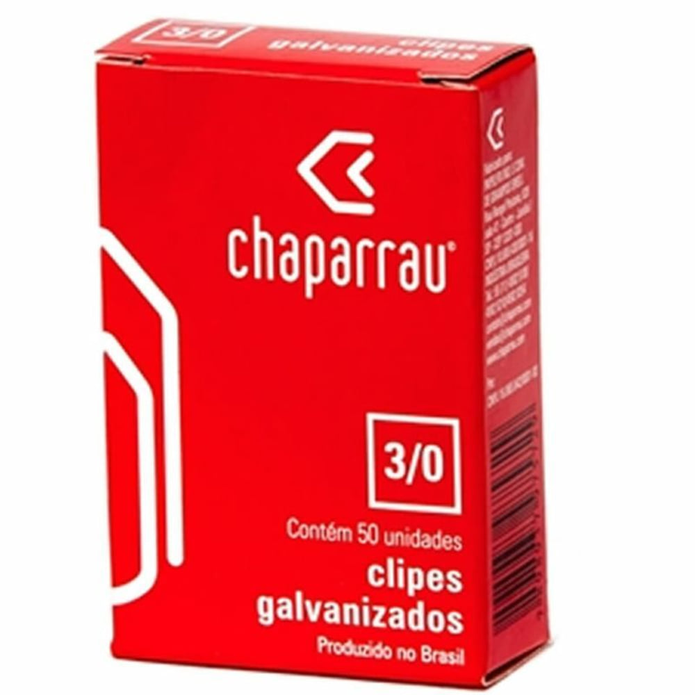 Clips Chaparraú Galvanizado 3/0 Pacote com 50 Unidades