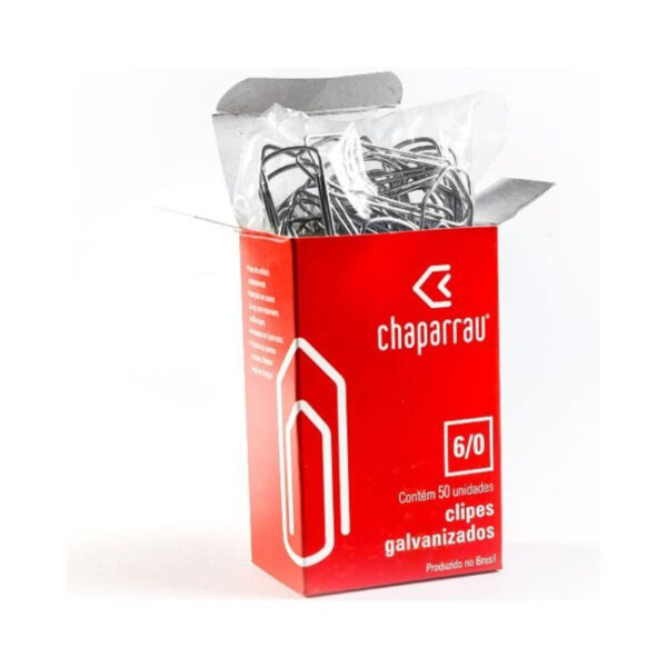Clips Chaparrau Galvanizado 6/0 com 50 Peças
