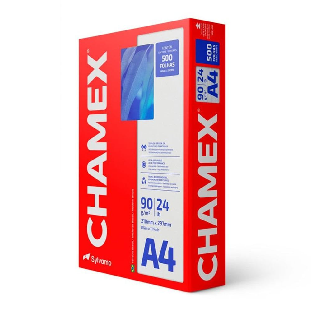 Papel Chamex A4 500 Folhas 90g Branco