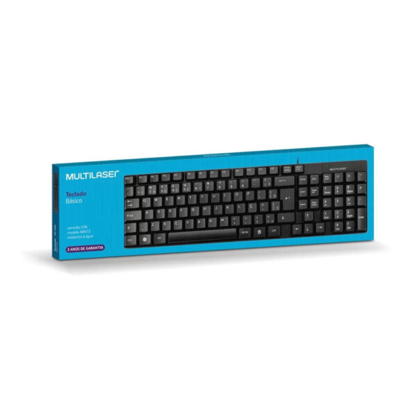 Teclado Multilaser TC193 Básico Slim Preto