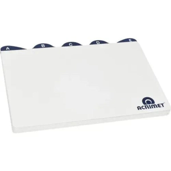 Índice Acrimet para Fichário de Mesa 7x10 635 0