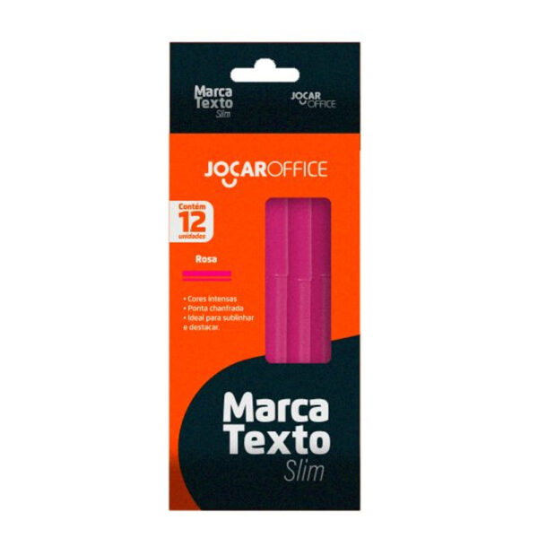 MARCA TEXTO JOCAR OFFICE ROSA | UNIDADE