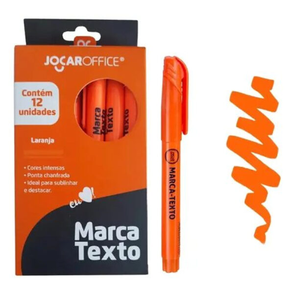 MARCA TEXTO JOCAR OFFICE LARANJA | UNIDADE