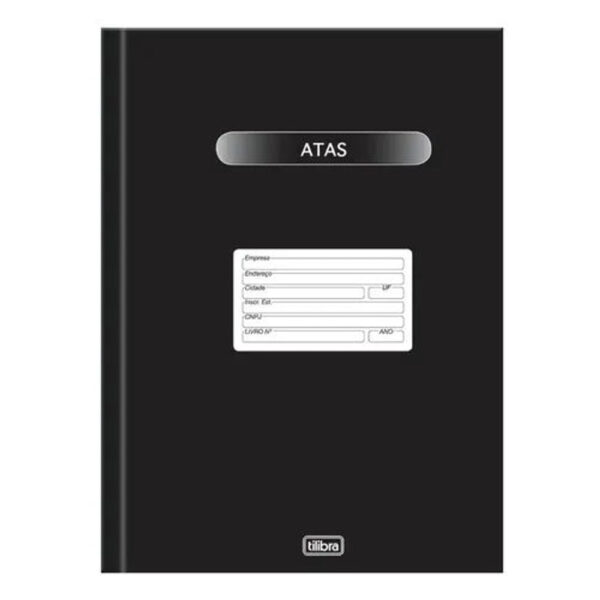 Livro Ata Tilibra Universitário Mais 200 Folhas Numeradas Capa Dura