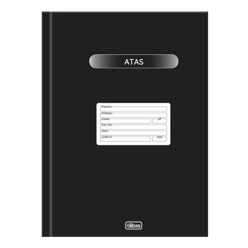Livro Ata Tilibra Universitário Mais 200 Folhas Numeradas Capa Dura