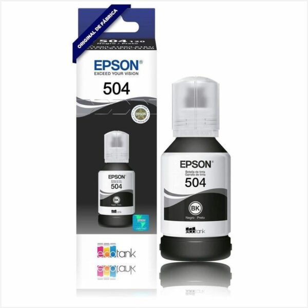Refil de Tinta Epson T504120 Preto para L6171/L4160