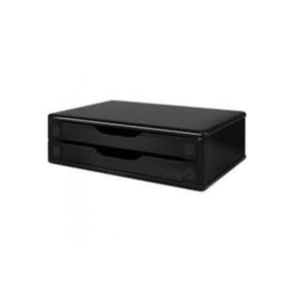 Suporte para Monitor Black Piano com 2 Gavetas 3346