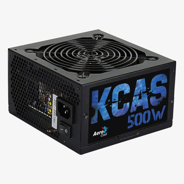 Fonte ATX Aerocool KCAS 500W Sem Cabo Preta