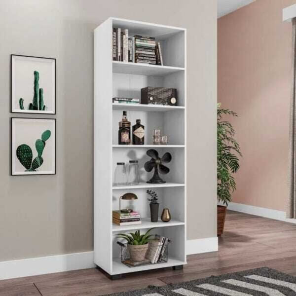 Estante Leão Livreiro sem Porta Branco 40730