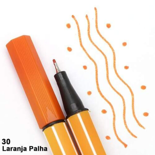 Caneta Stabilo Point 0,4mm Laranja Palha | UNIDADE