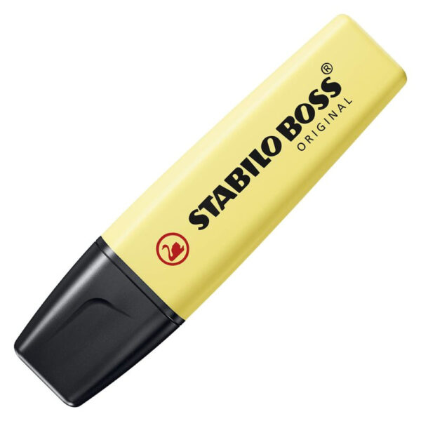 Marcador Stabilo Boss Pastel Amarelo | UNIDADE