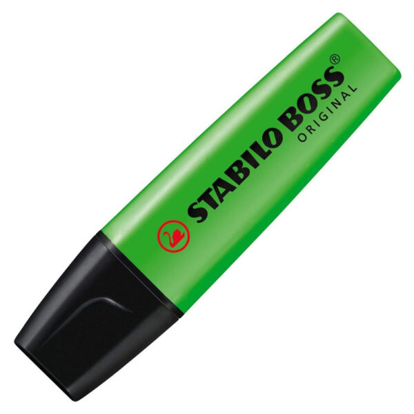 Marcador Stabilo Boss Verde Neon | UNIDADE