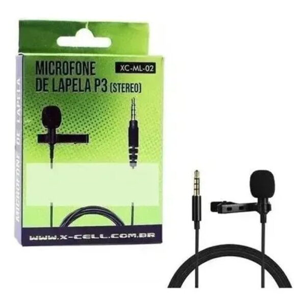 Microfone de Lapela P3 X Cell XC ML 02