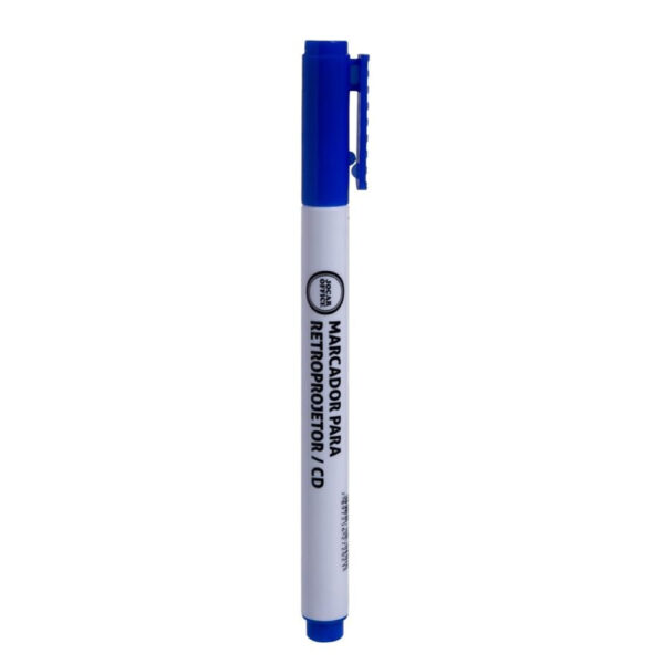 Marcador para CD/Retroprojetor Ponta 2mm Azul | UNIDADE
