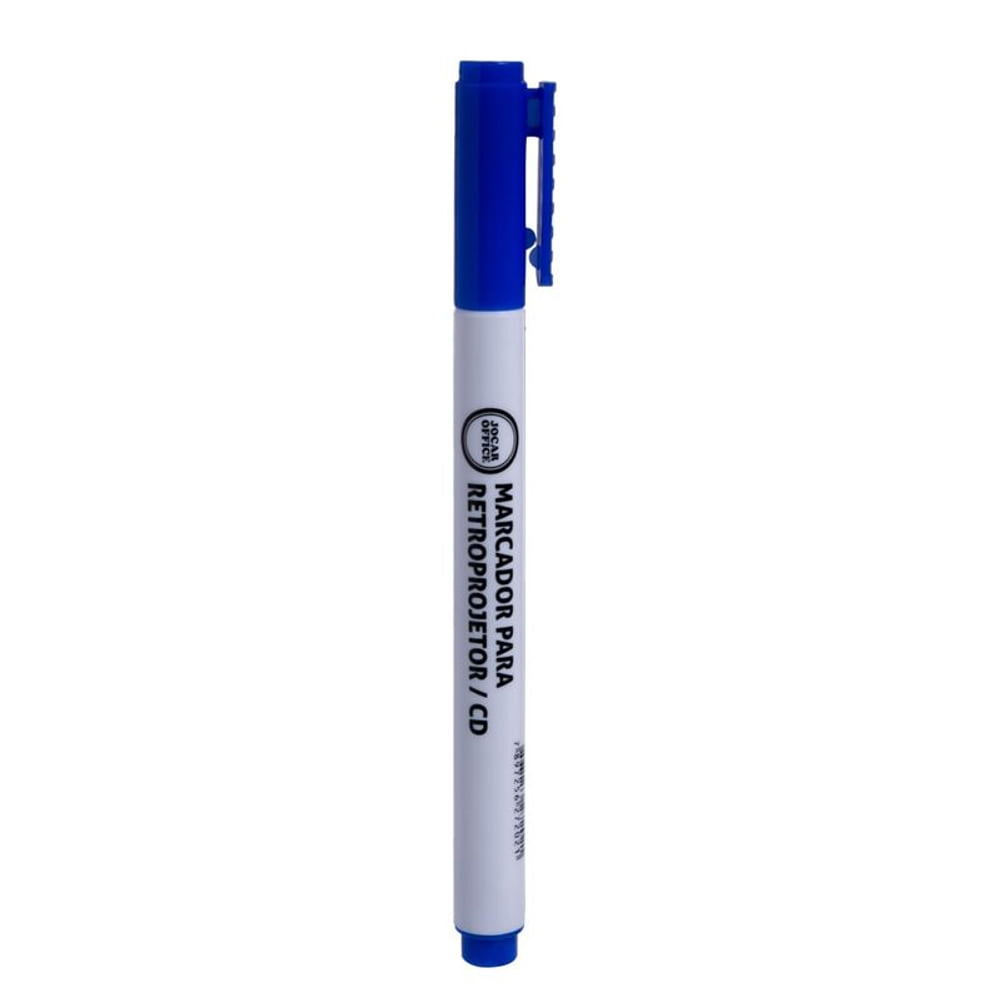 Marcador para CD/Retroprojetor Ponta 2mm Azul | UNIDADE