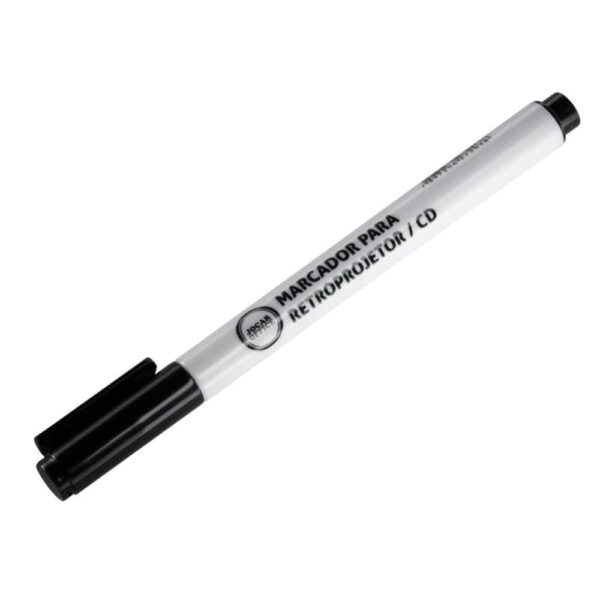 Marcador para CD/Retroprojetor Ponta 2mm Preto | UNIDADE