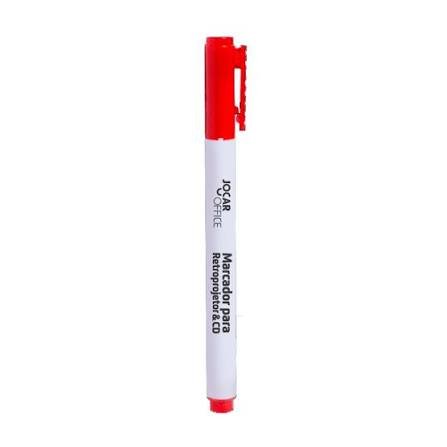 MARCADOR CD/RETROP LEO E LEO PONTA 2MM VERMELHO | UNIDADE