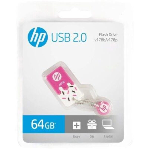 Pen Drive HP Mini 16GB V178B Pink USB 2 0