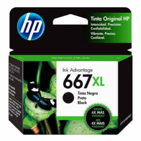 Cartucho HP 667 XL Preto