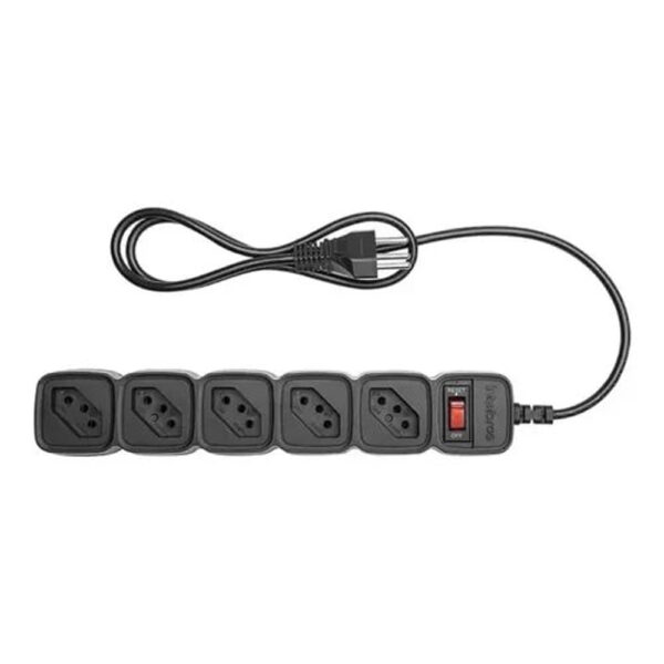 Protetor Eletrônico EPE 205+ com 5 Tomadas 3 Metros Preto