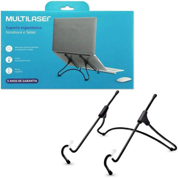 Suporte Multilaser para Notebook e Tablet AC376 Ergonômico