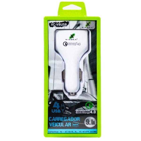 Carregador Veicular X Cell USB XC V8USB