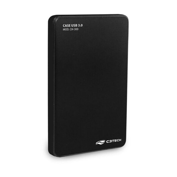 Case para HD Externo 2,5" USB 3 0 CH300BK C3T