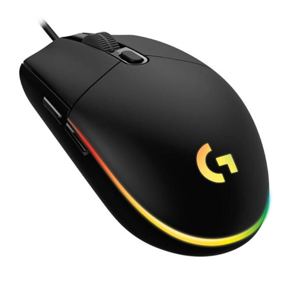 Mouse Logitech G203 com Fio Lightsync Gamer Preto