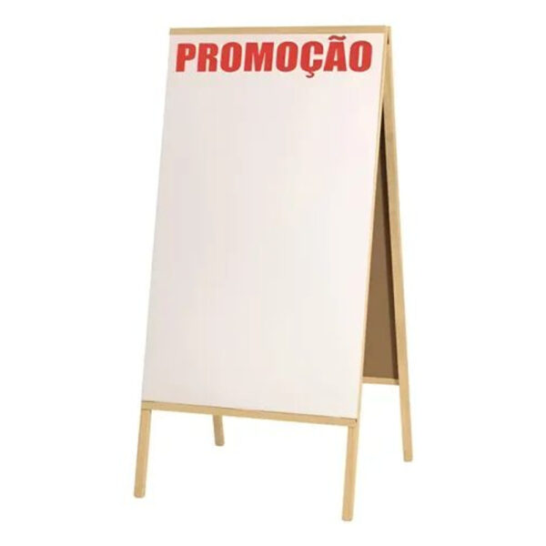 Quadro Souza Branco Standard Calçada 2 Faces 100x60 cm