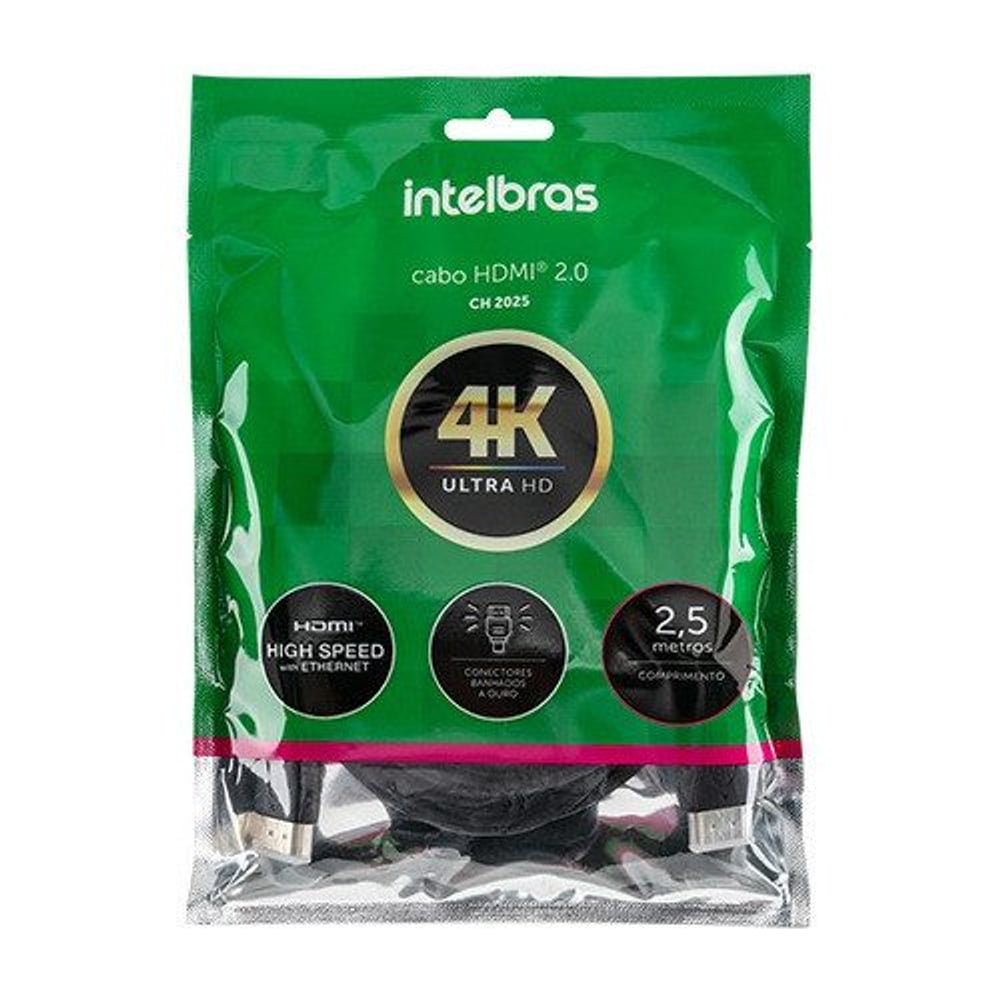 Cabo HDMI Intelbras CH2025 2,5 Metros 2 0