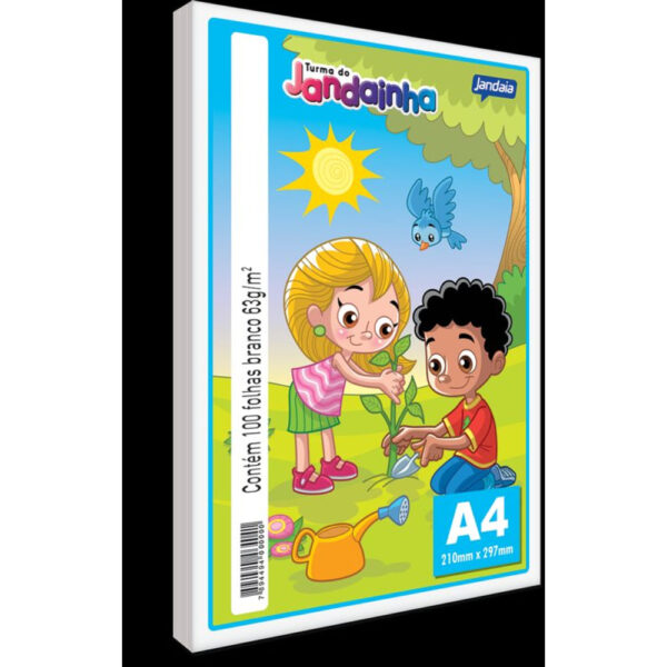 Papel Jandainha Color A4 Branco 100 Folhas