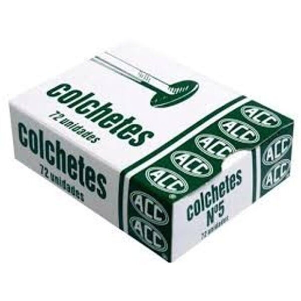 Colchetes Aço Nº 15 Pacote com 72 Unidades
