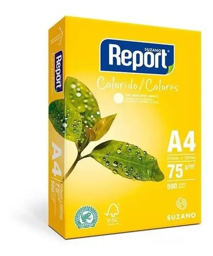 PAPEL REPORT A4 75G AM 500 FLS