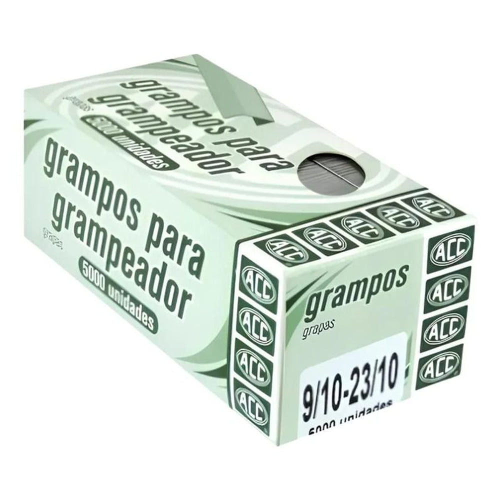 Grampos Aço Galvanizado 23/10 Caixa com 5000 Unidades