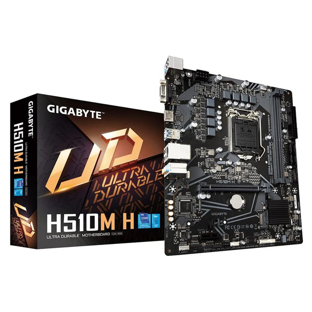 Placa Mãe Gigabyte H510M E1200 DDR4 VGA M 2 ATX