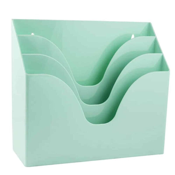Organizador Triplo Office Maxcril Azul Pastel