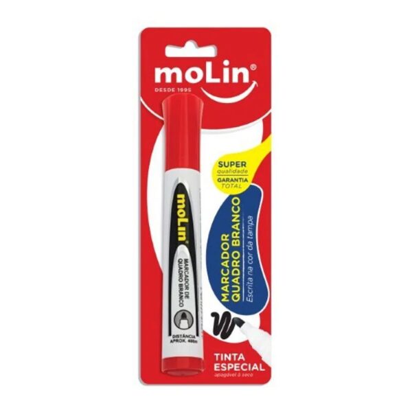 MARCADOR P/ QD BRANCO MOLIN 85 VERMELHO | UNIDADE