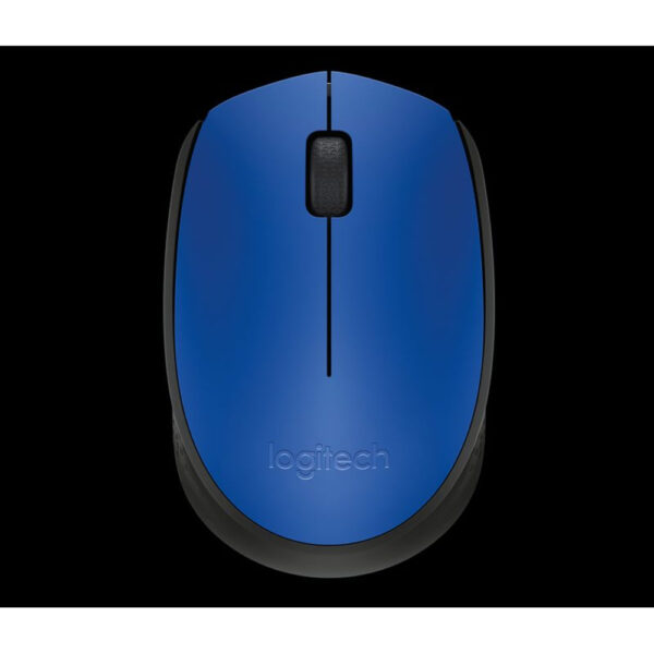 Mouse Logitech Wireless M170 Sem Fio Azul e Preto