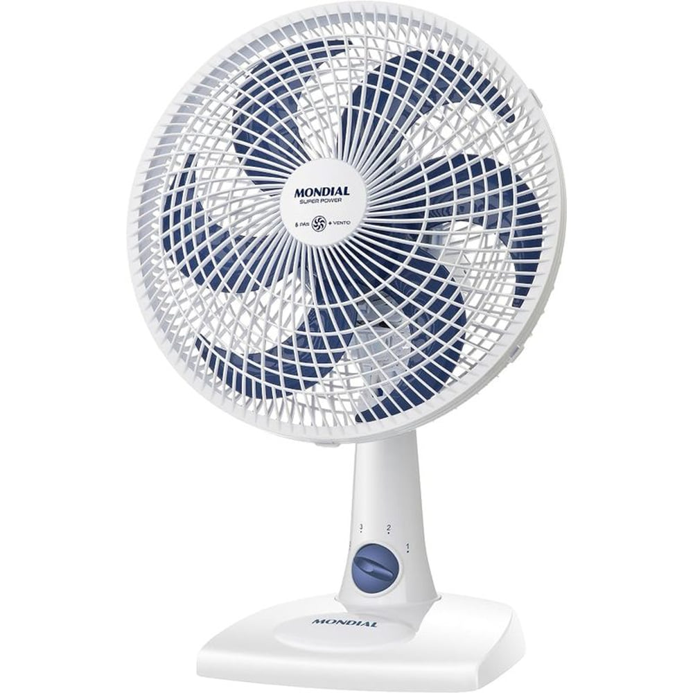 Ventilador Mondial VSP 30 W Super Power Branco/Azul 127V