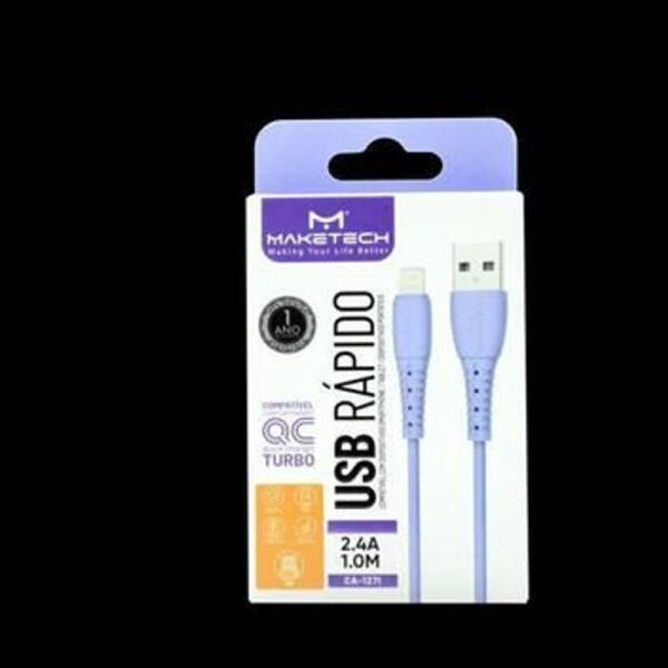 Cabo USB Modelo CA 127I 1 Metro Azul Maketech