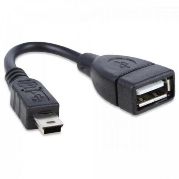 Cabo OTG Mini USB 5 Pinos Macho para USB Fêmea 15cm CBUS0025 Storm