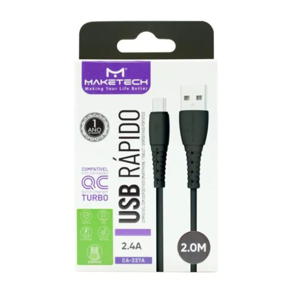 Cabo USB Modelo CA 227A 2M Azul Maketech